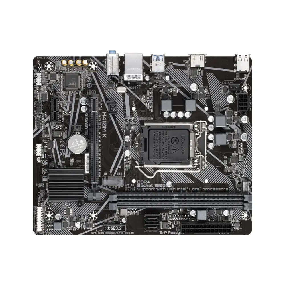 Gigabyte Motherboard H410M K DDR4 For Intel 10th Gen view 4